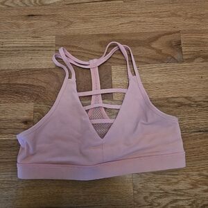 Zyia Pink Grid Bra Size Large